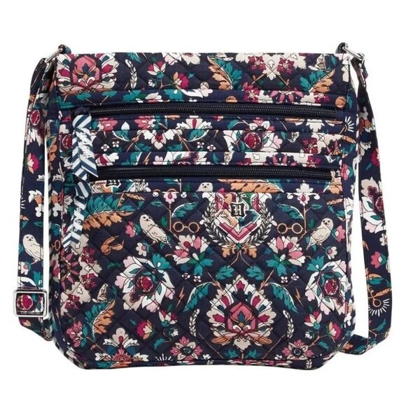 Vera Bradley +Harry Potter Triple Zip Hipster Crossbody Bag HOME TO HOGWARTS